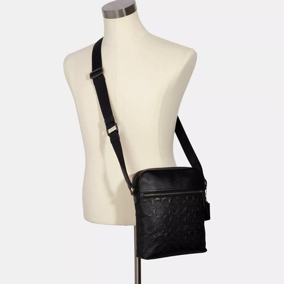 Coach Houston Flight Bag In Signature Leather - Picture 2 of 7